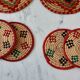 Set of bottle underwear and coasters in wicker / rope 70s