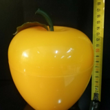 Vintage ice bucket 70's yellow apple