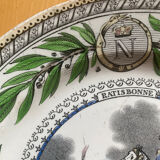 Pair of plate Creil Montereau - Napoleon