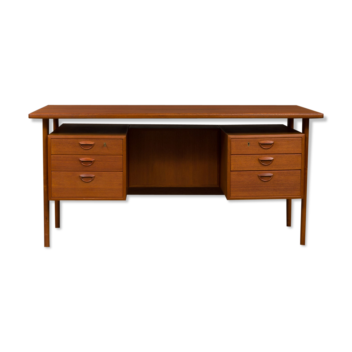 Kai Kristiansen free standing teak desk