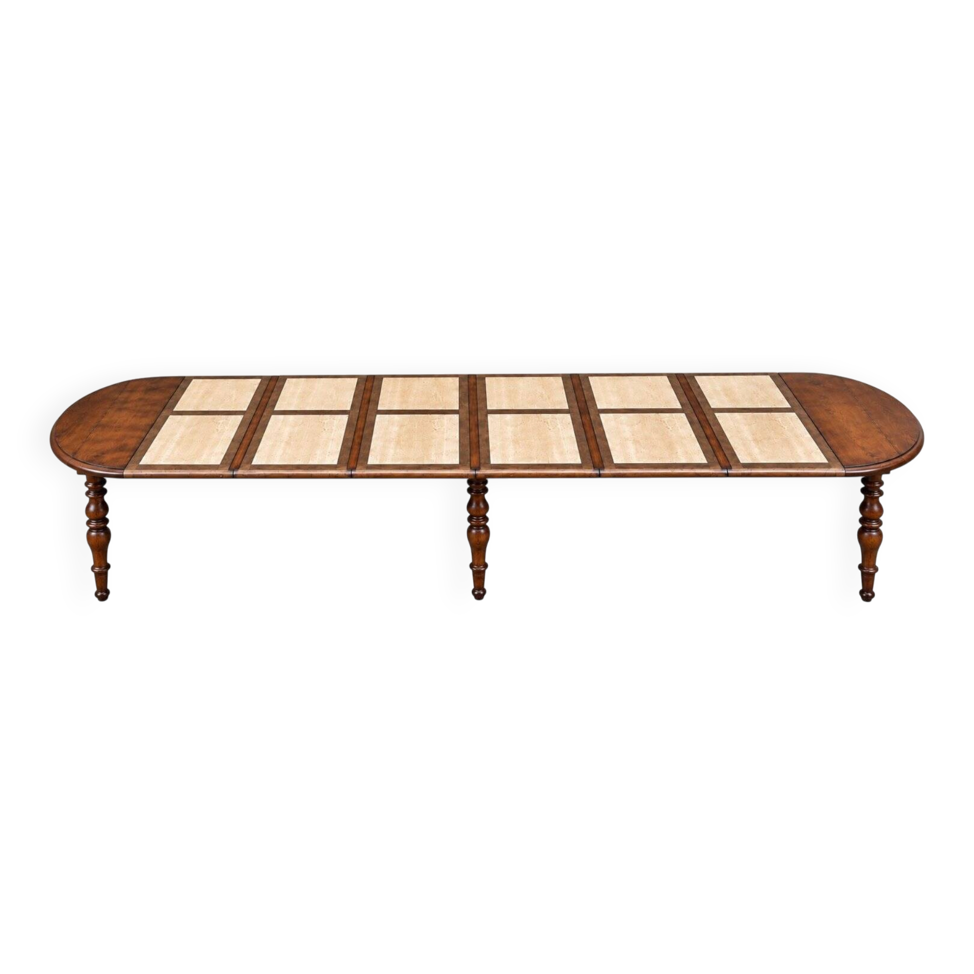 Extendable oval table Louis-Philippe solid oak 19th century
