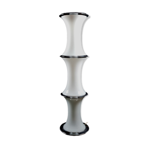 Lampadaire bambou en verre de