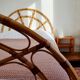 Vintage rattan bed for 2 people 140/190