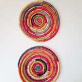Set of 2 wicker mats