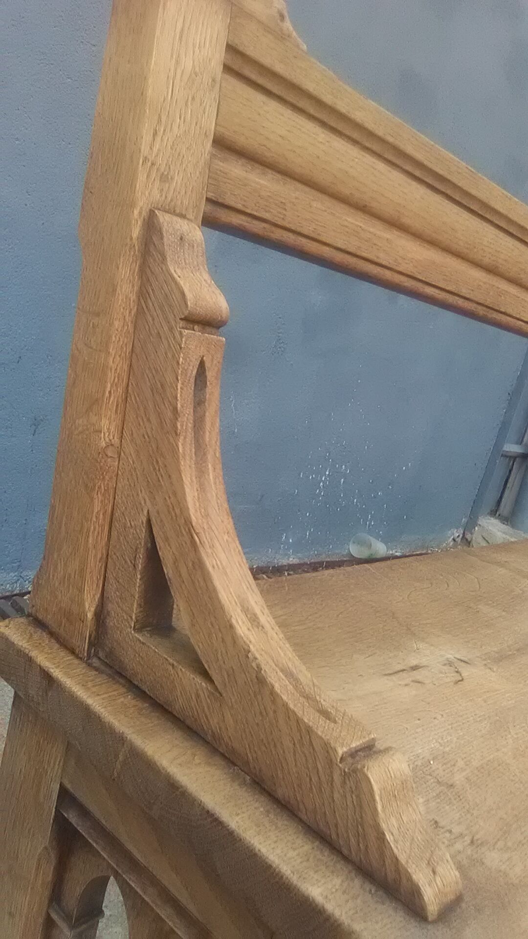 Oak church bench 2m45