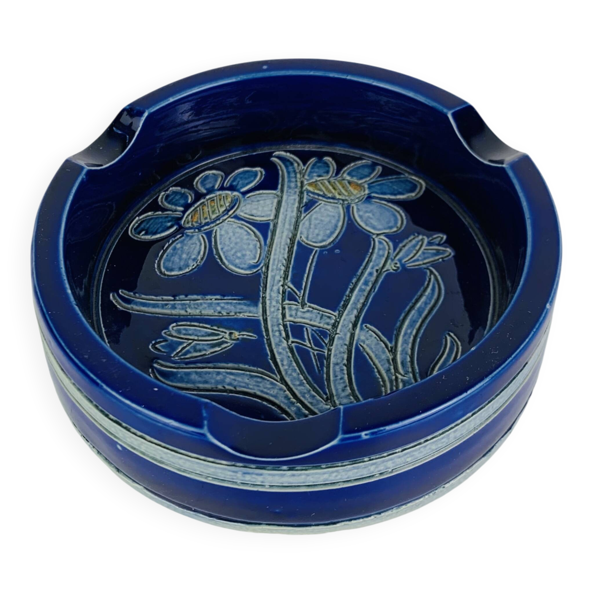 Alsace stoneware ashtray, Froidefontaine 1970