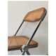 Chaise pliante Plia en chrome & cannage par Giancarlo Piretti design 1970
