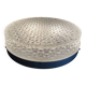 Round ceiling light in holophane glass, 1960s