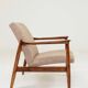 Vintage Armchair by Edmund Homa GFM 64, Tweed Upholstery, Poland, 1960
