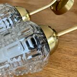 Pair of glass Tulip wall light