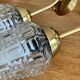 Pair of glass Tulip wall light