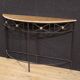 20th century French half-moon console