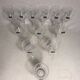 Set of 12 crystal port wine stemware of sevres France