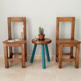 Antique chairs in solid walnut