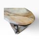 Vintage brass coffee table with onyx top.
