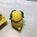 Leaf with salt and pepper shaker