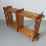 Scandinavian solid wood shelf 60 70s