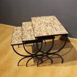 Ceramic nesting tables, 1950s
