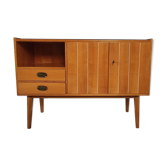 Scandinavian vintage wood and glass enfilade , 50s/60s