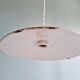 Industrial pendant light in green enamelled sheet metal, 1930s-40s