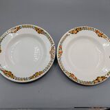 2 deep plates "Cotentin" from Saint-Amand, Céranord