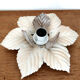 Wall light flower lamp leaves beige metal 30cm