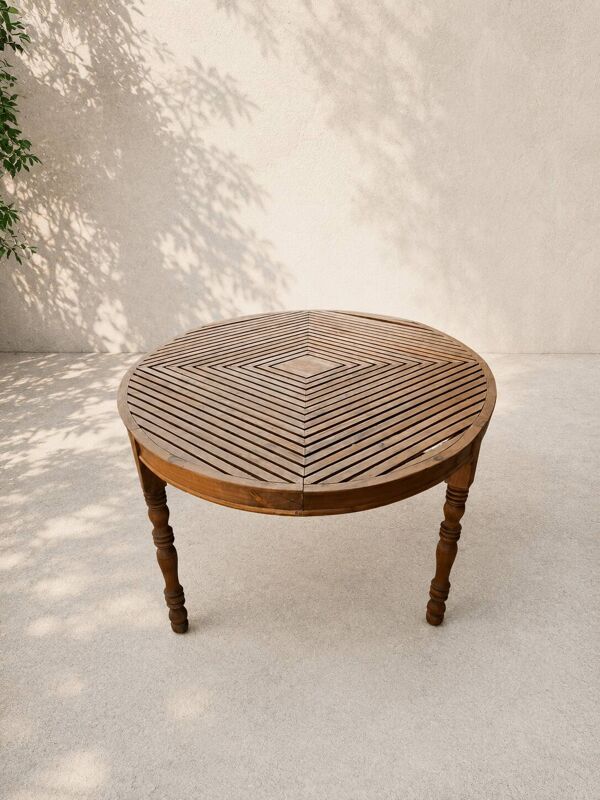 Table ovale en bois massif – Grande table de salle à manger 188 × 135 cm