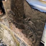 Cast iron fireplace plate