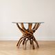 1960s coffee table in solid wood and glass