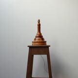 Lampe de table de spécimen en bois du milieu du siècle