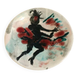 Ceramic plate signed bèly "dancing woman" no. 2