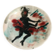 Ceramic plate signed bèly "dancing woman" no. 2