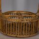 Vintage Italian Bamboo Bar Basket, 1960s