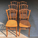 6 chairs bistro old cannage