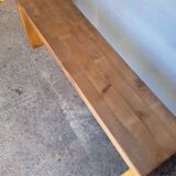 Old patinated solid wood bench 120cm