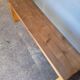 Old patinated solid wood bench 120cm