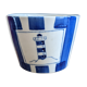 Pot / Blue and White Lighthouse Pot