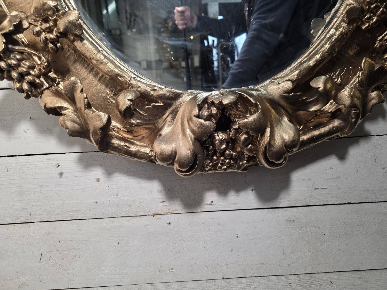Louis XV rococo style gilded mirror, 130×100cm