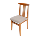 Mid-Century Chair in Linen Boucle and Light Wood by M. Zielinski, Europe, 1960s