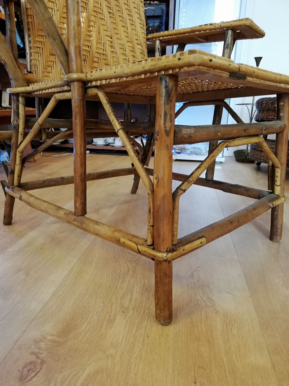 Rattan lounge chair 1920