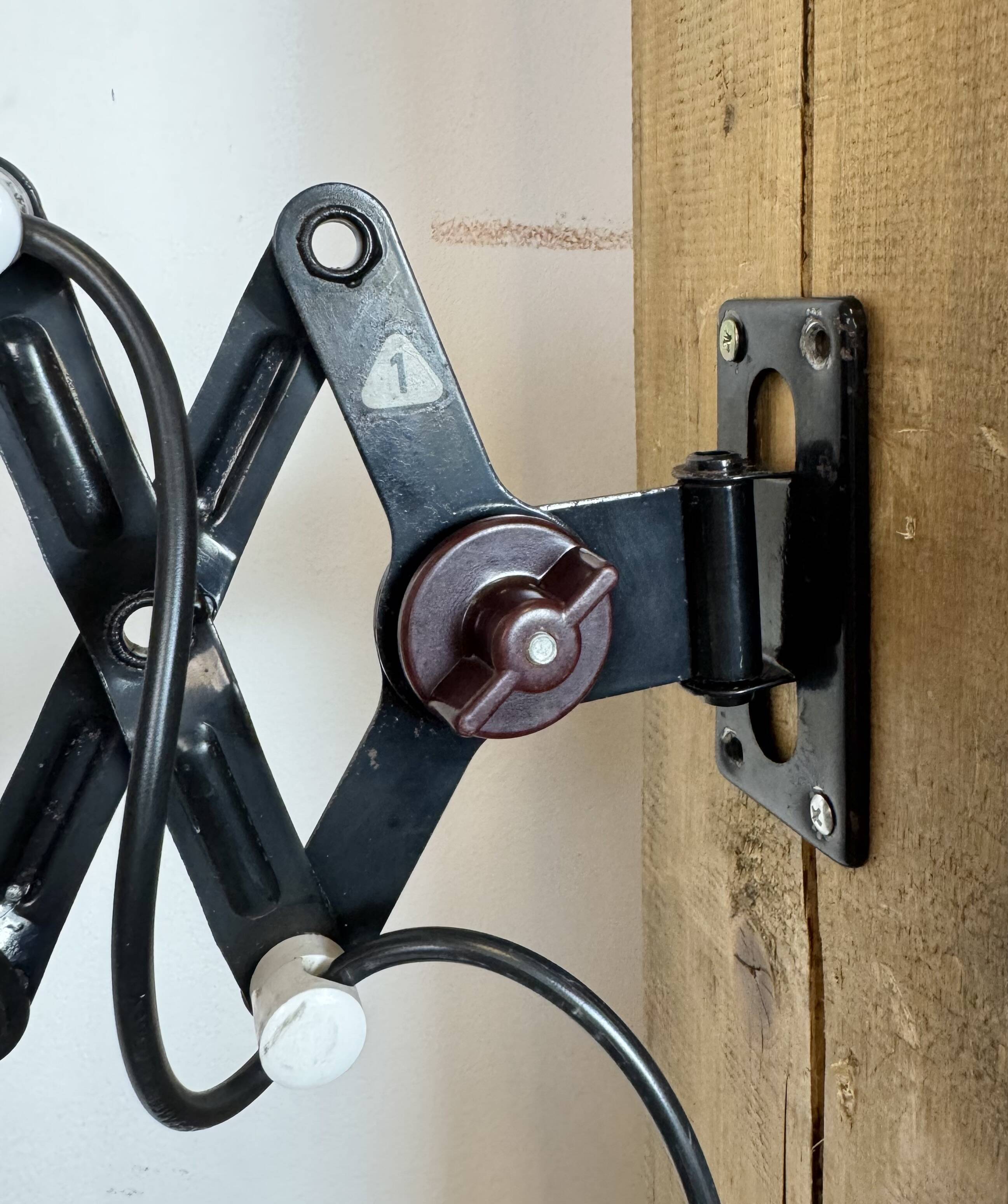 Industrial East German Scissor Lamp from VEB Zweckleuchtenbau Dresden, 1960