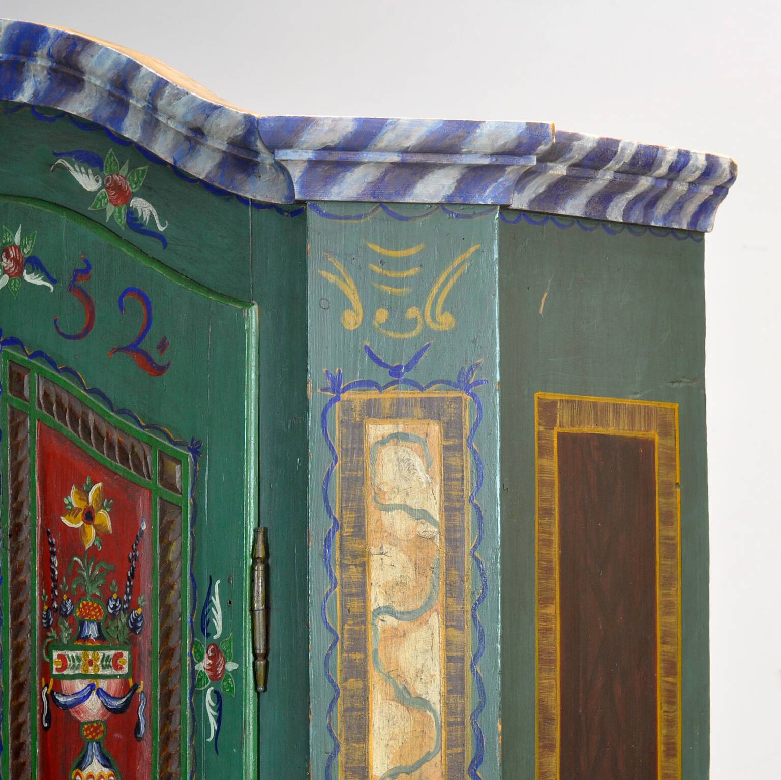 German bridal cabinet, dated 1852