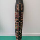 Large Hand Painted Carved Wooden Tribal Wall Mask 98cm