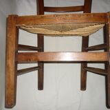 Mulched low chair with high back