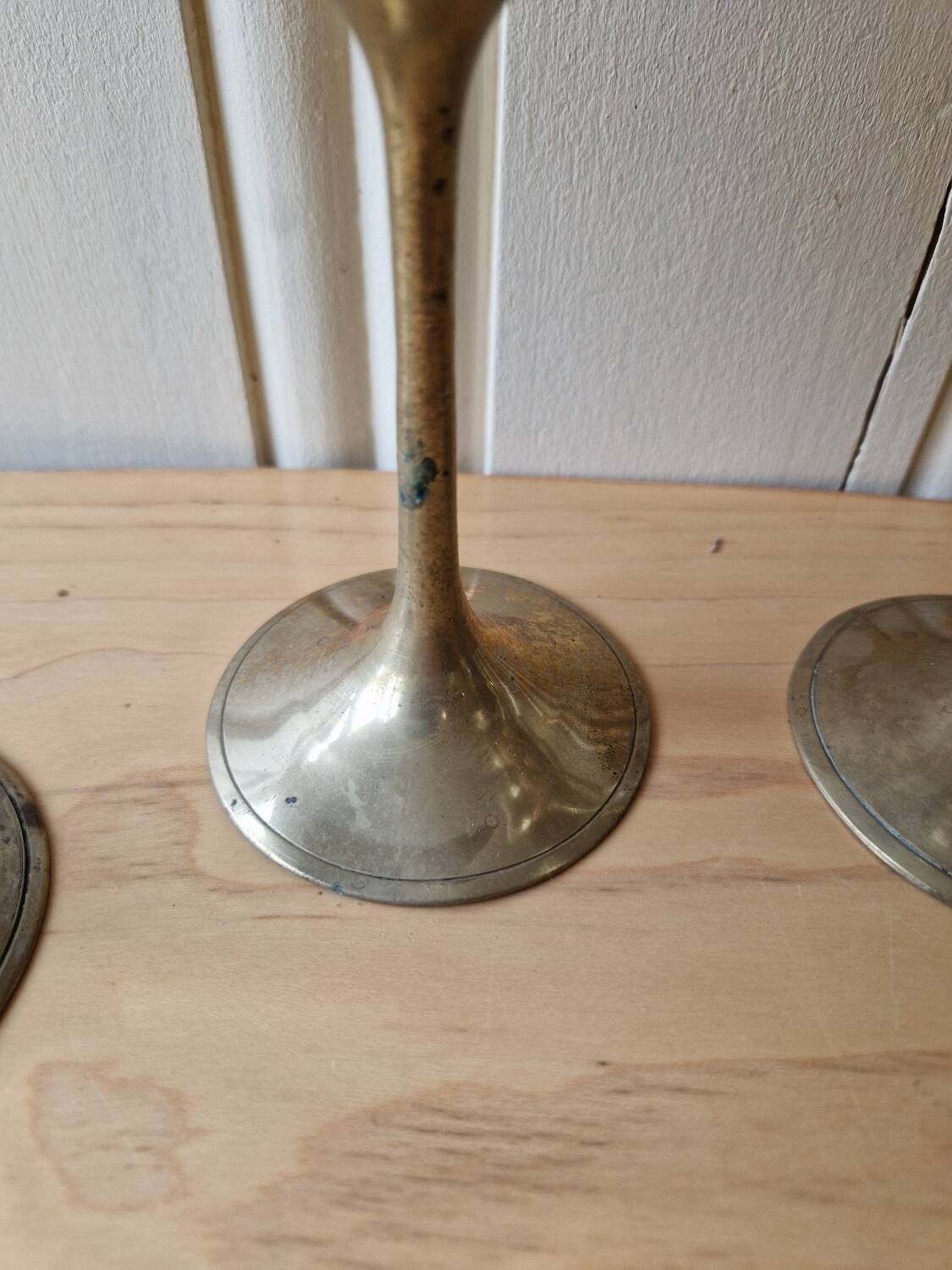 Lot De 4 Calisse Verre En Laiton