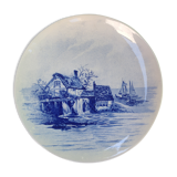 Serving dish in Boch earthenware and Keramis brothers