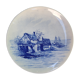 Serving dish in Boch earthenware and Keramis brothers