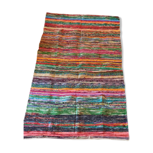 tapis en coton tissé - multicolore