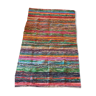 Multicolored woven cotton rug - 108cm x 180cm