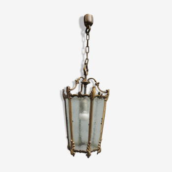 Lanterne en bronze de style Louis XVI en état de marche - 2,7 kg